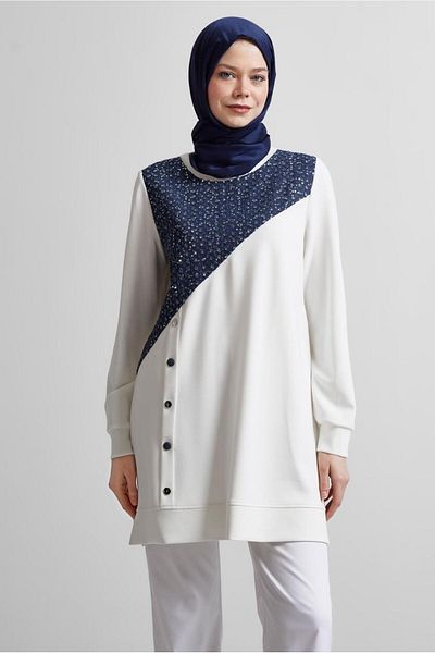 Alvina Denim Detail Trainers Tunic 45391