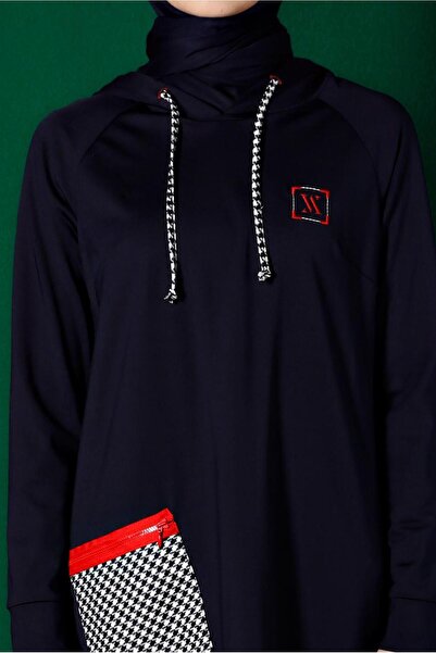 Alvina Kazayağı Detaylı Cepli Tunik 43299