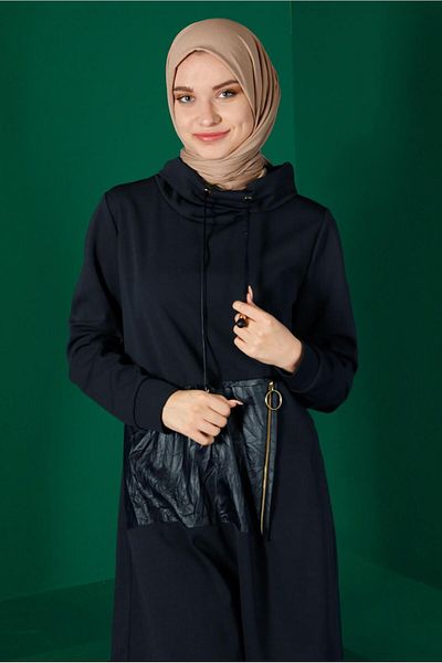 Alvina CEBI LEATHER DETAILED TUNIC 43274