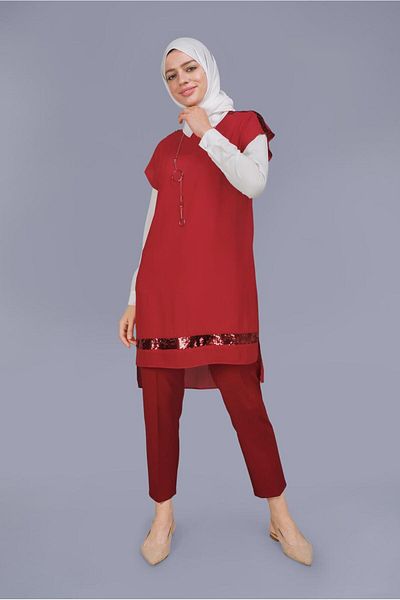 Alvina Pul Payet Detailed Double Tunic 40866