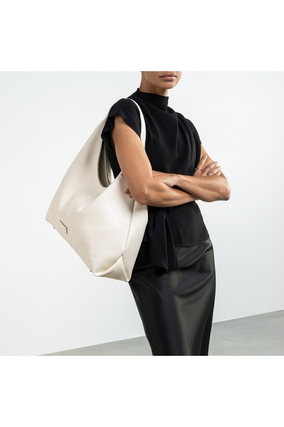 Isabel Bernard Honoré Schultertasche Creme