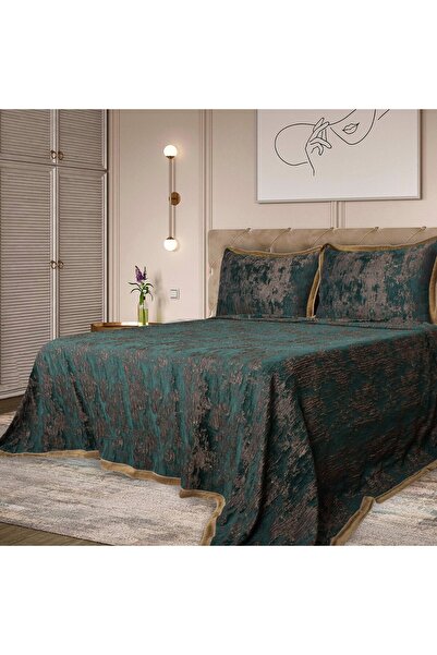 Lidoma Home FLORY SONIL CIFT KISILIK țesătură pichet SET VERDE