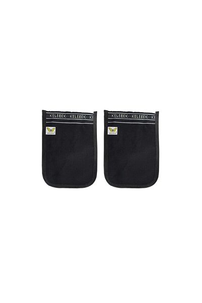 MBB ETİCARET 2 Pieces Ottoman Thick Black Bathroom Hammam Pouch 25x17 Cm