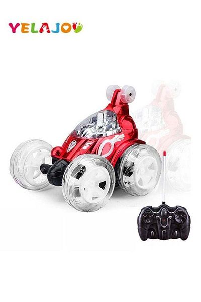 COOYA Remote Control Stunt 4WD Toy Car, with Colorful Lights, Music Switch, 360° Rolling, for Kids