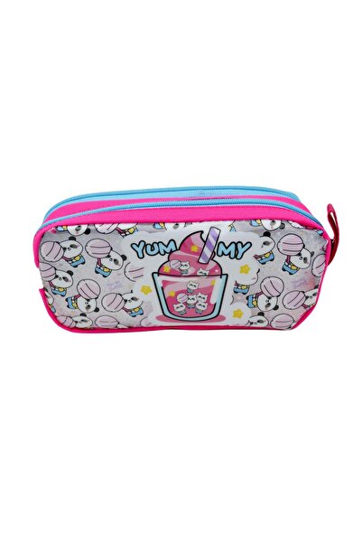 Brons Mikro Çift Gözlü Kalemlik Şeffaf PVC MK-S20