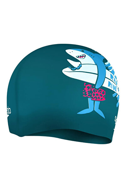 SPEEDO SLOGAN PRT CAP JU BLUE UNISEX CAPĂ DE ÎNTRĂGĂTORI PENTRU COPII 8-0838614637