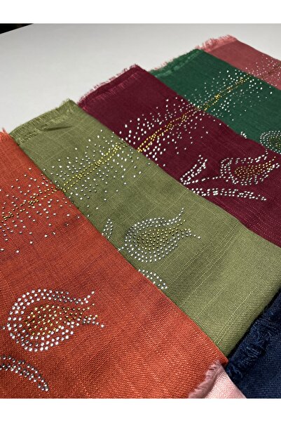 semazen Stoned Flared Scarf 5 Pack Cotton Writing Scarf for Gifts