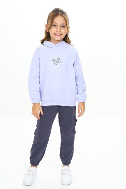 Toontoy Κοριτσίστικα Μοντέρνα Κοστούμια με τύπωμα με κουκούλα Φόρμες