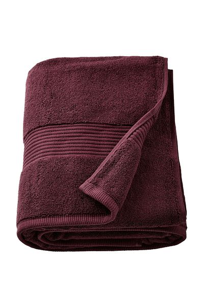 IKEA FREDRIKSJÖN Bath Sheet Deep Red 100x150 cm – 100% Cotton, 650 g/m² | IKEA