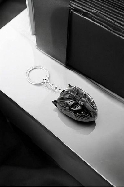 STEELVA Marvel Character Black Panther Mask Alloy Keychain