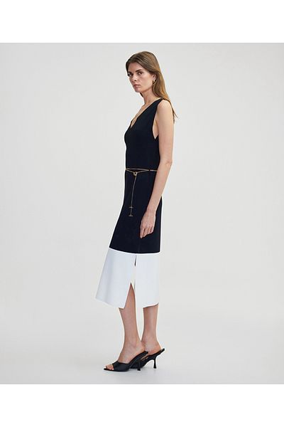 İpekyol Tricottage Dress with Chain Belt