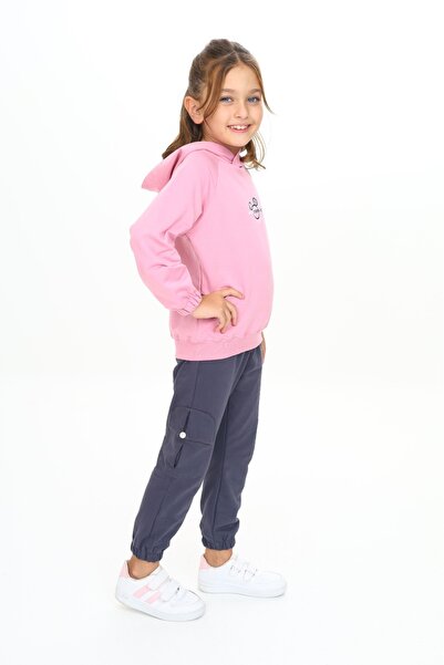 Toontoy Κοριτσίστικα Μοντέρνα Κοστούμια με τύπωμα με κουκούλα Φόρμες