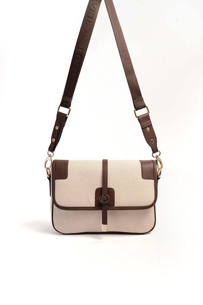 Silver Polo Silver & Polo Beige - Brown Sp1182 Women's Crossbody Bag