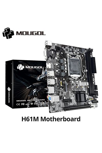 Choice اللوحات الأم MOUGOL H61M لوحة أم للألعاب M.2 NVME PCIEx16 DVI تدعم ذاكرة DDR3 ثنائية القناة