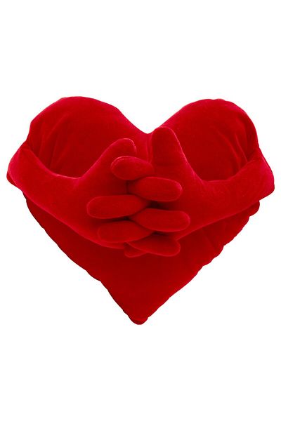 IKEA FAMNIG HJÄRTA Cushion, red, 40 x 101 cm