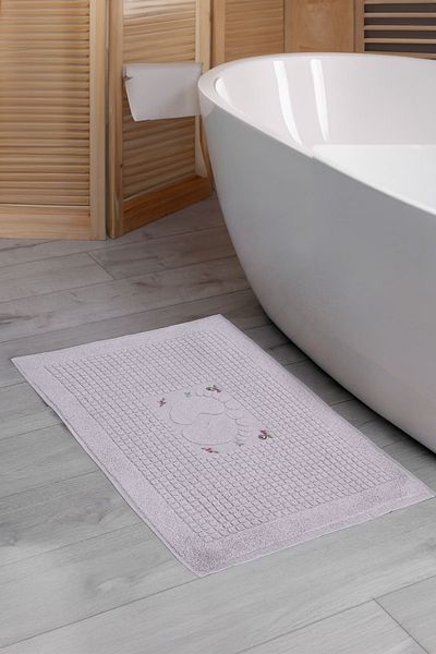Homedius Bath Floral Cotton Foot Towel 50X70Cm