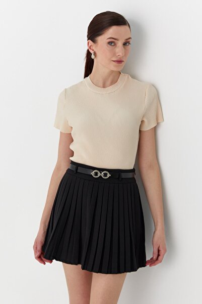 Shopping Shop Fustă mini plisată neagră