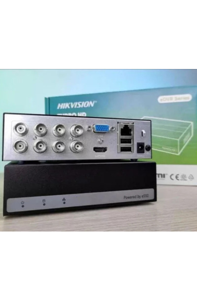 Hikvision E08hghı-d 8 Kanal 1080p E-dvr Metal Kasa Kayıt Cihazı - 1tb E-ssd Dahil