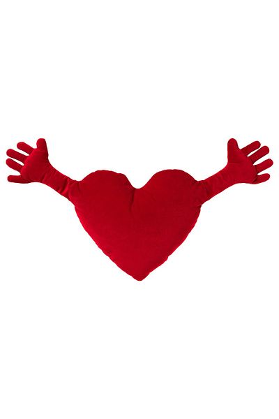 IKEA FAMNIG HJÄRTA Cushion, red, 40 x 101 cm