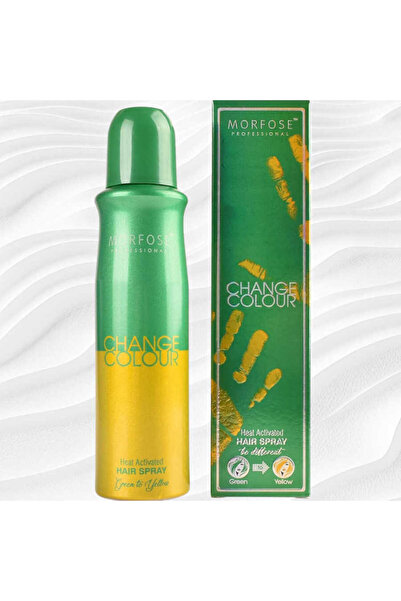 Morfose Change Colour Renk Değiştiren Geçici Sprey Boya Yeşil - Sarı 150 ml