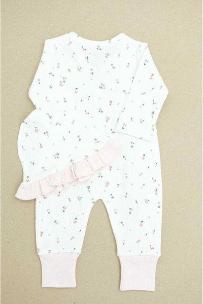 CFRA Practical Beret Jumpsuit with Ruffle Detail