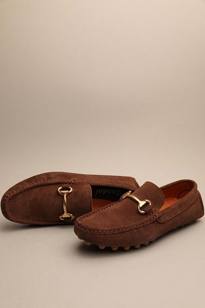 Gondol Loafer clasic pentru bărbați din piele naturală Mink 40 TTX.667