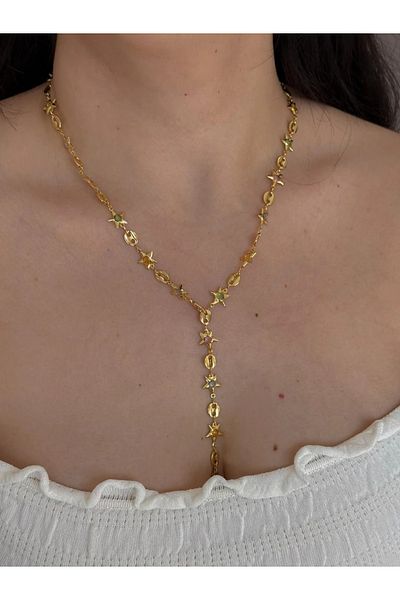 Reorah Collection Twilight Stars Y Necklace-Colored Starry Y Necklace