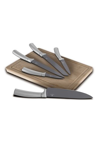 Berlinger Haus Aspen Collection 6-piece non-stick knife set with cutting board