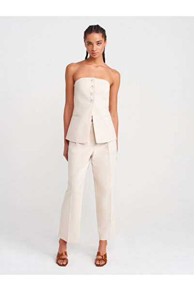 Dilvin 60578 Γιλέκο-Πέτρα με κουμπιά