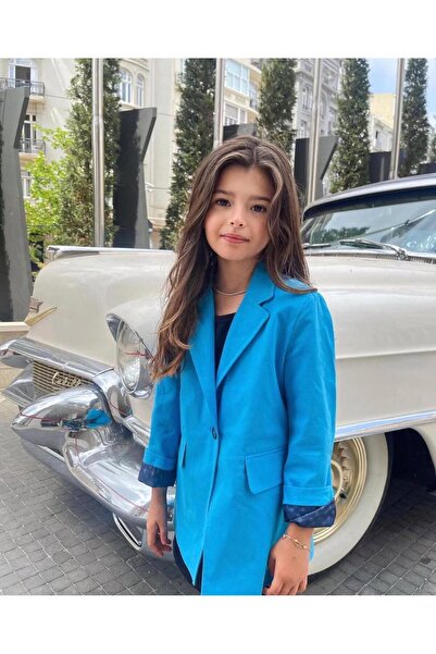 Hilal Akıncı Kids Дівчачий кольоровий блейзер