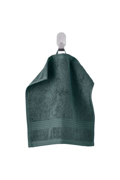 IKEA FREDRIKSJÖN Washcloth 30x30 cm Grey-Turquoise – 100% Cotton, 650 g/m² | IKEA
