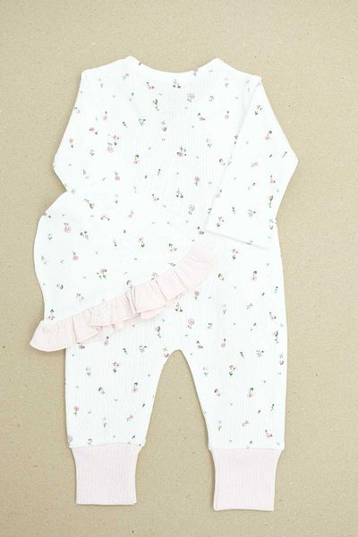 CFRA Practical Beret Jumpsuit with Ruffle Detail