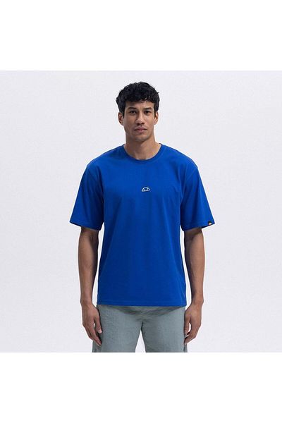 Ellesse Men's Oversize Tee - Em376-Sbl Blue T-Shirt