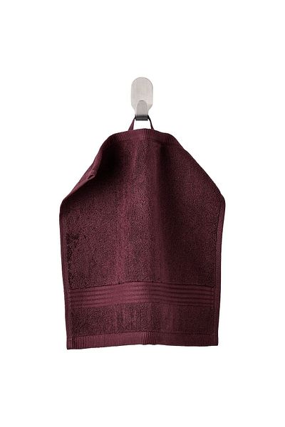 IKEA FREDRIKSJÖN Washcloth, Deep Red, 30x30 cm - 100% Cotton, Absorbent, IKEA (650 g/m²)