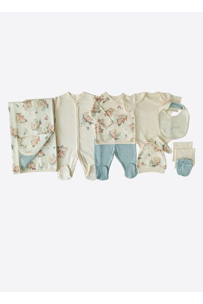 kitikate Natural Organic Cute Koala 10-Piece Bodysuit Set