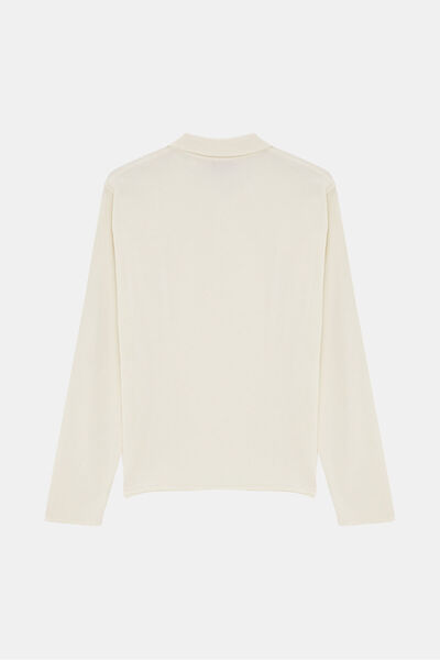 W Collection EKRU POLO YAKA UZUN KOLLU KAZAK