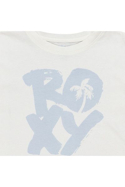 Roxy Boxy Crop Started Girl's White T-Shirt Girl's T-Shirt Ergzt04119