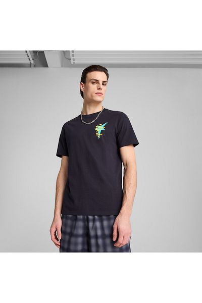 Puma Road to Unity Graphic Men's Navy Blue T-Shirt
