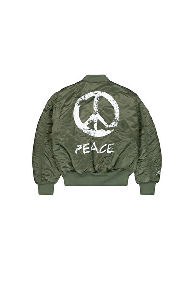 Alpha Industries Men's green bomber jacket Alpha Industries MA-1 Peace