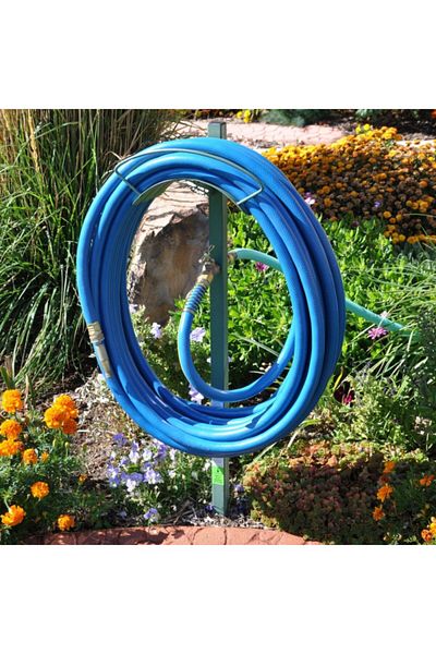 Yard Butler Rust-Resistant Weatherproof Freestanding Hose Hanger with Faucet 150ft
