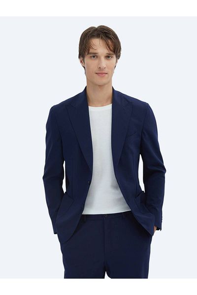 Kip Navy Blue Straight Modern Fit Suit