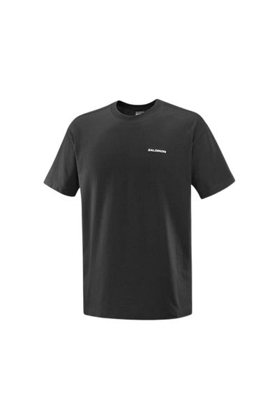 Salomon Logo Men's T-Shirt Deep Black Lc2527200