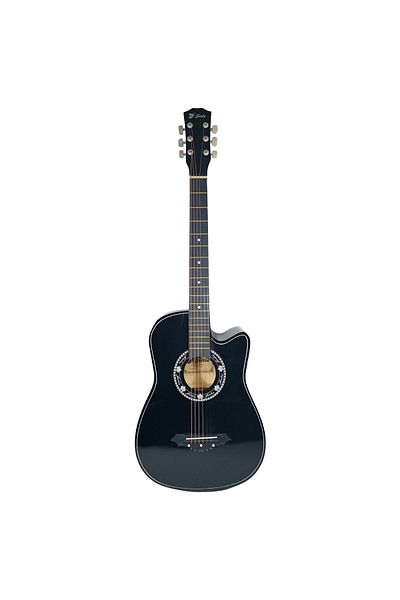 Depox Chitară clasică din lemn Ideallstore®, set de corzi inclus, 95 cm, neagră