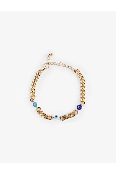 Koton Chain Bracelet with Evil Eye Bead Detail