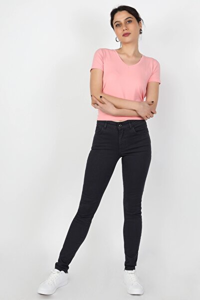 BALİNS Pantaloni de damă din gabardină bleumarin