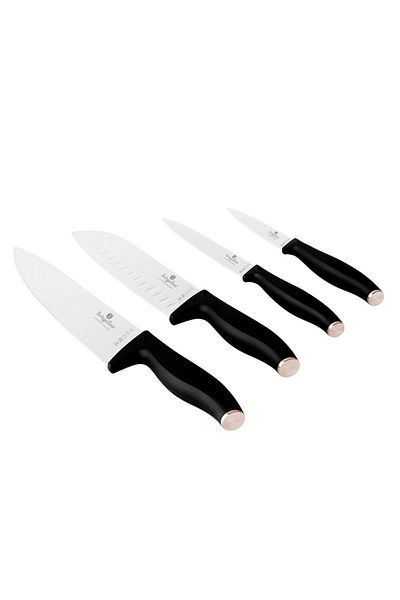 Berlinger Haus 4-piece stainless steel knife set Black Rose Collection