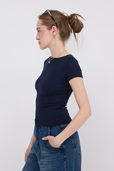 Addax Μπλουζάκι Modal με κοντό μανίκι P4298-W8