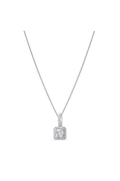 Lial Diamond 0.26 Karat Baget Pırlanta Kolye, Mücevher Sertifikalı