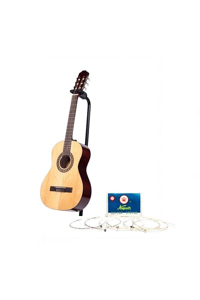 Depox Wooden Classical Guitar, Ideallstore®, 95 Cm, String Set Included