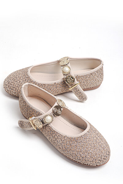 Ayakkabı Vakti Balerini de damă Balerini confortabili, ușori, cu detaliu cu c...